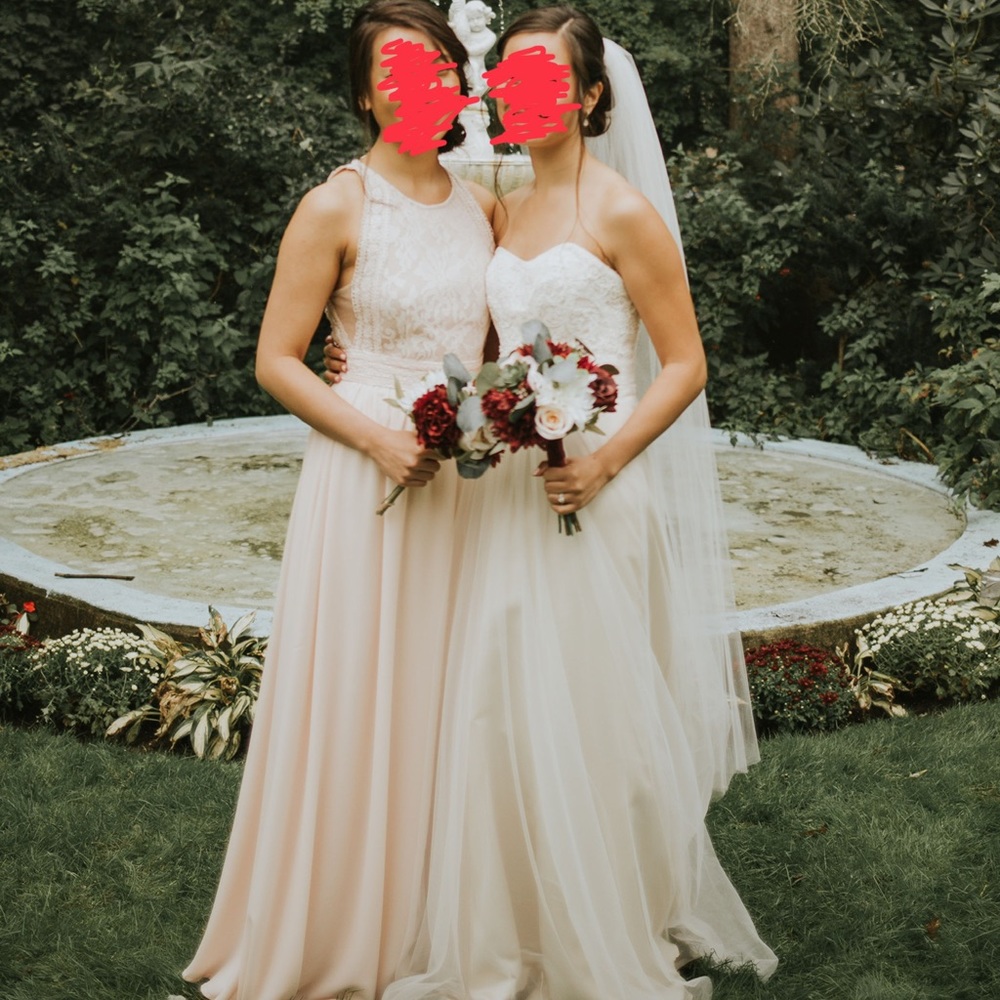Lulus Blush Bridesmaid Dress